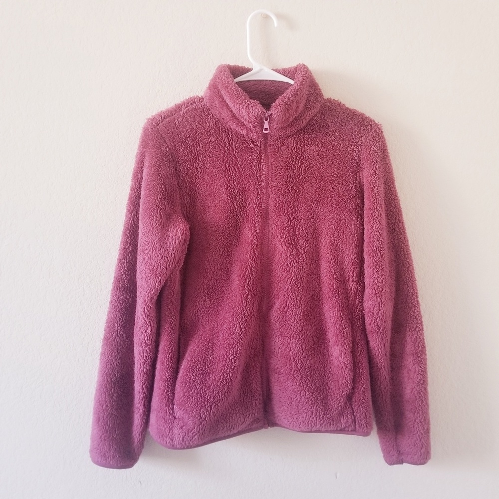 Uniqlo Bear Fluffy Yarn Fleece Full-Zip Jacket